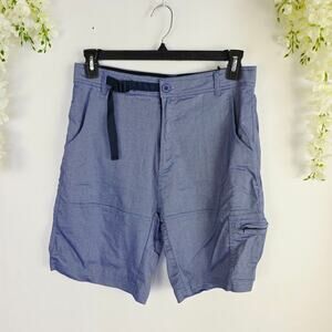 Rambler 1985 Swim Shorts 32S Blue Hybrid Boardshorts Swim Belted Gorpcore